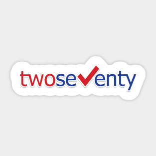 TwoSeventy Logo (Front + Back) Sticker